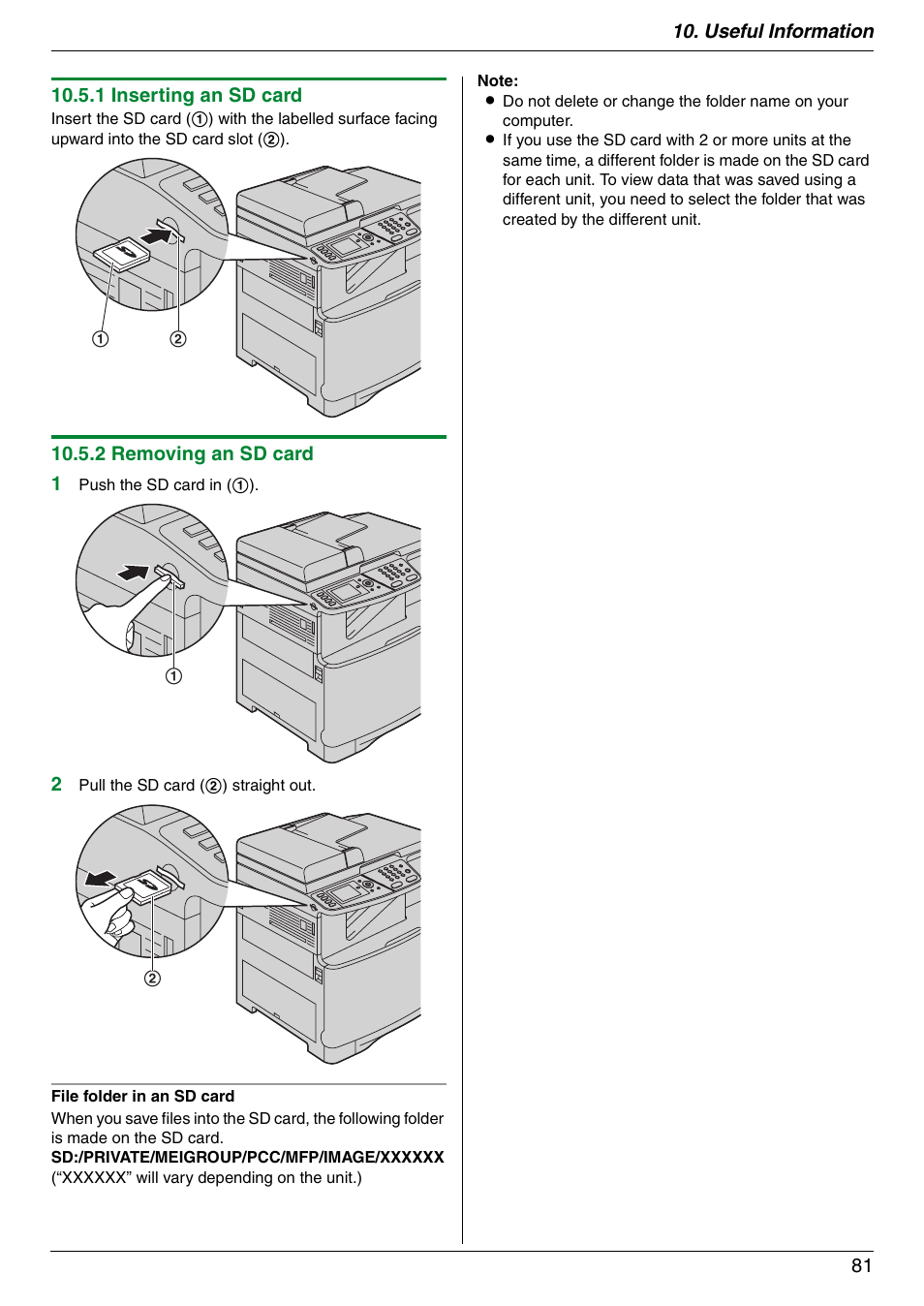 Panasonic DPMC210 User Manual | Page 81 / 128