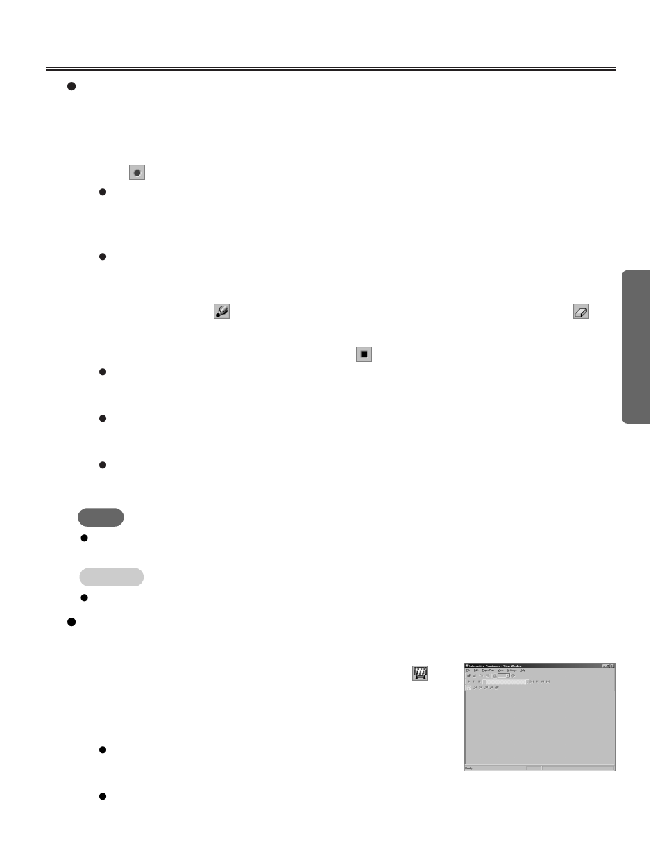Playback the recorded data by view window, 35 projector mode | Panasonic KX-BP800 User Manual | Page 35 / 86