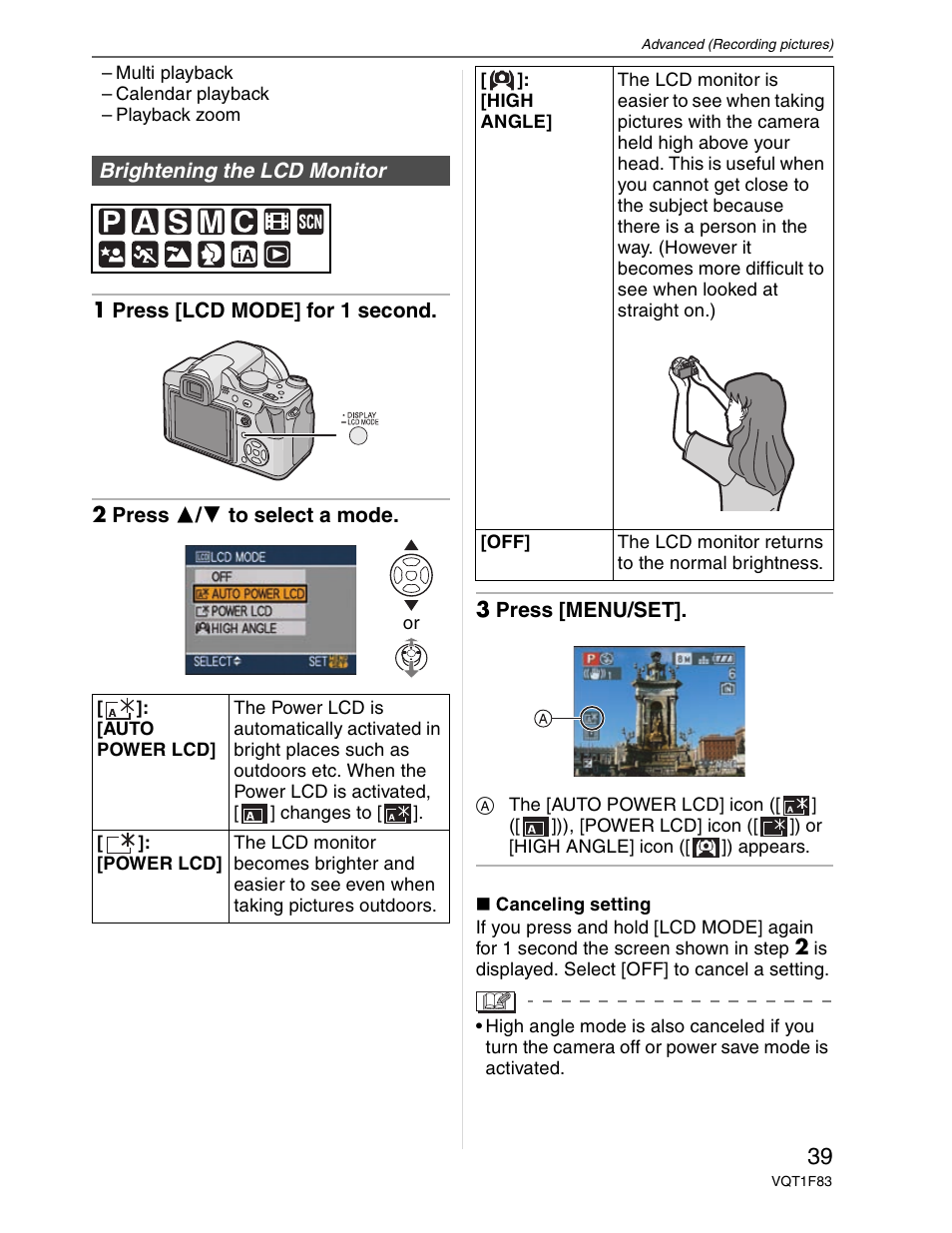 Panasonic DMC-FZ18 User Manual | Page 39 / 171