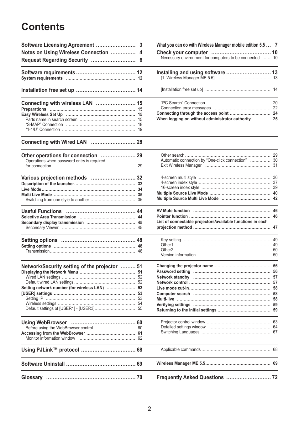 Panasonic TH-LB30NT User Manual | Page 2 / 79