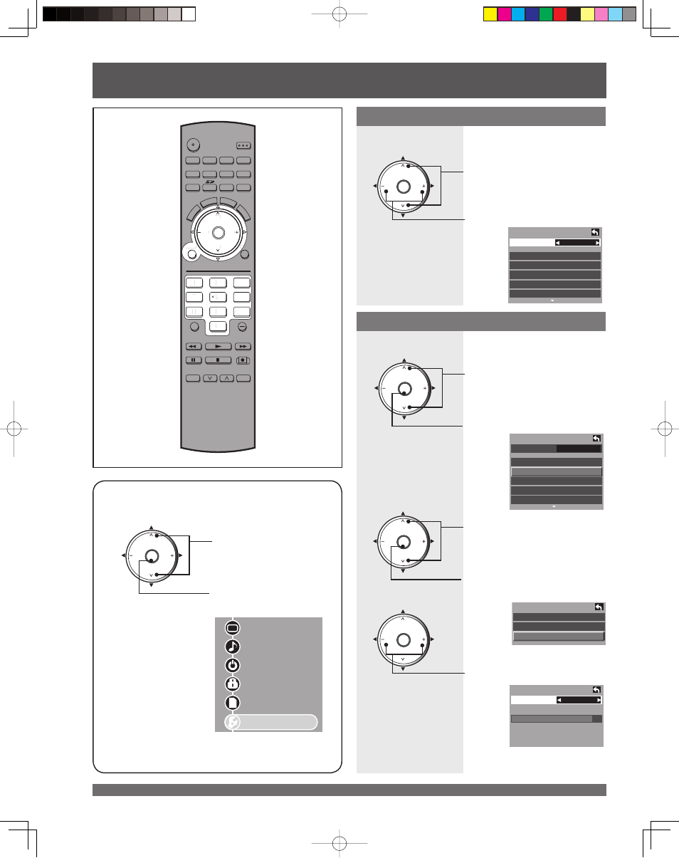 Setup features, 21 setup features, Signal meter | Ch scan, Press to select desired channel | Panasonic PT 61LCX65 User Manual | Page 54 / 80