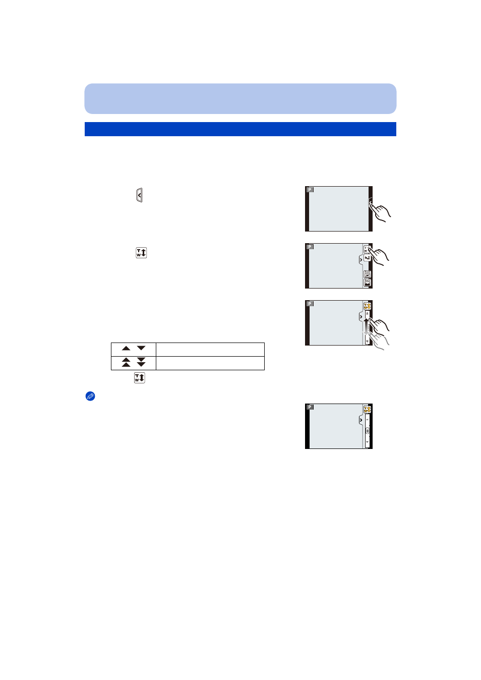 Zooming using touch operations, P83) | Panasonic DMC-G5 User Manual | Page 83 / 232