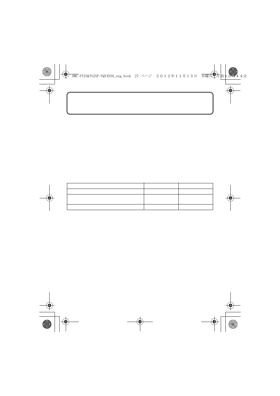 Limited warranty (only for u.s.a. and puerto rico) | Panasonic DMC-TS25 User Manual | Page 27 / 31