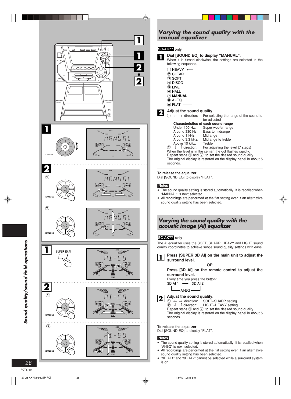 Panasonic SC-AK66 User Manual | Page 28 / 40
