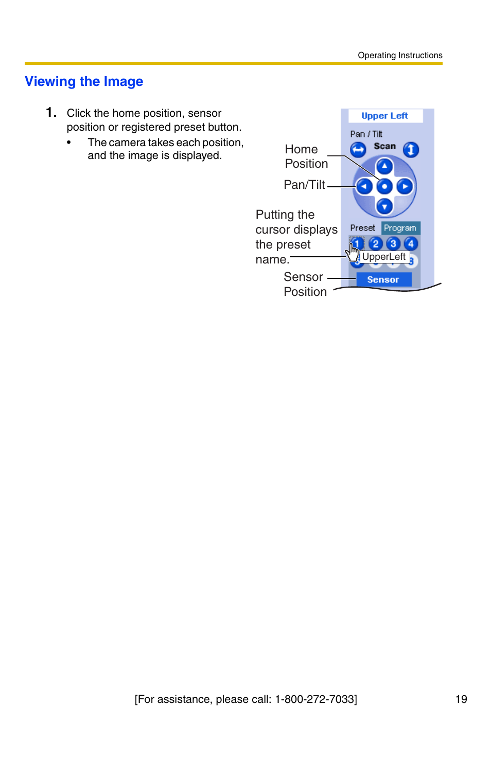 Viewing the image 1 | Panasonic BL-C30A User Manual | Page 19 / 114
