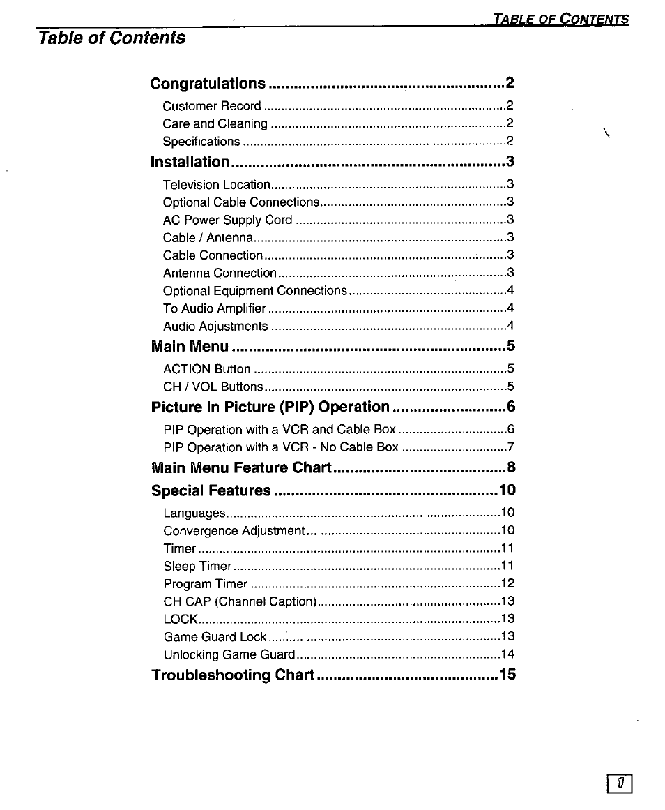 Panasonic PT-51G43 User Manual | Page 3 / 36