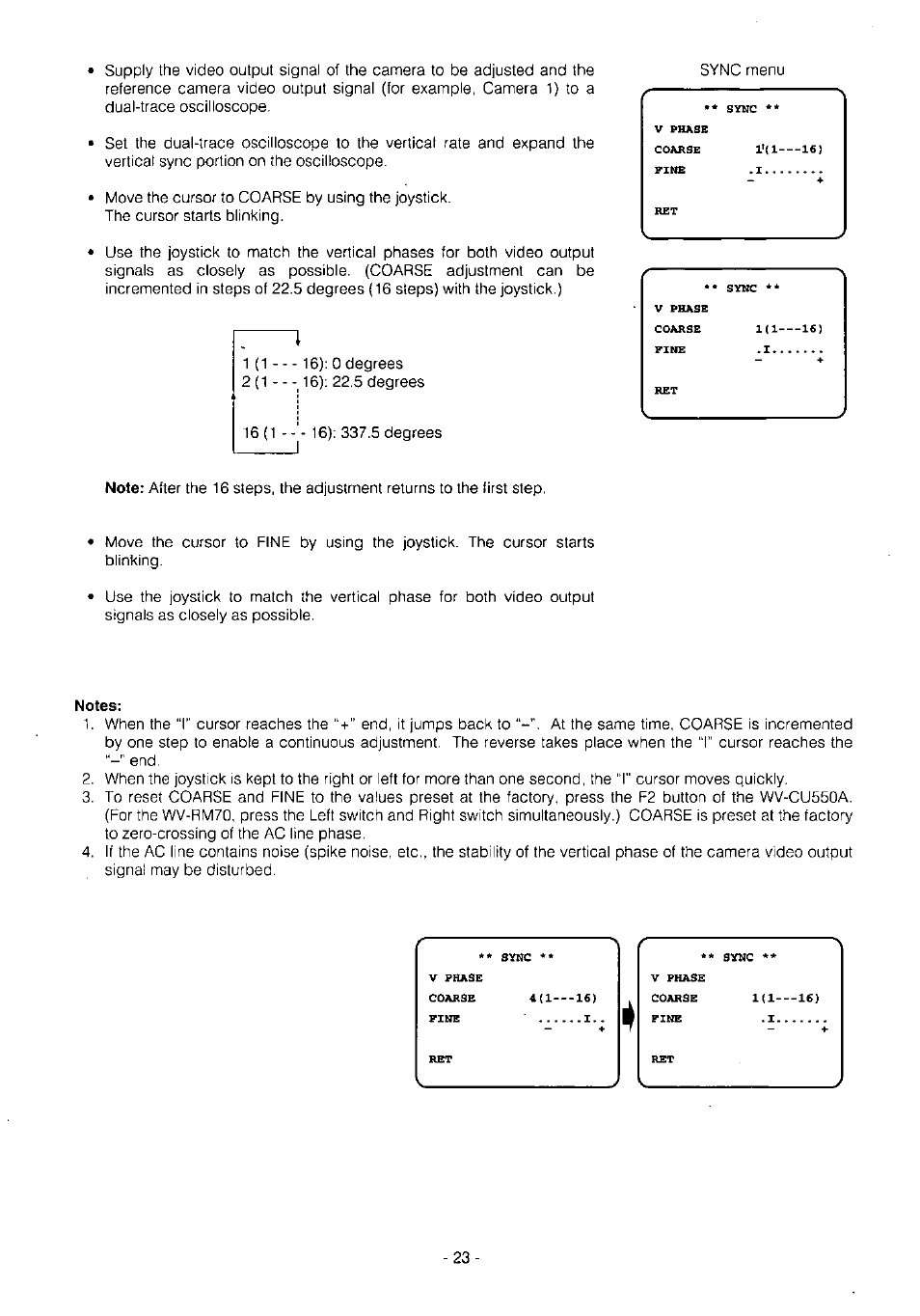 Notes | Panasonic WV-BS504 User Manual | Page 25 / 40