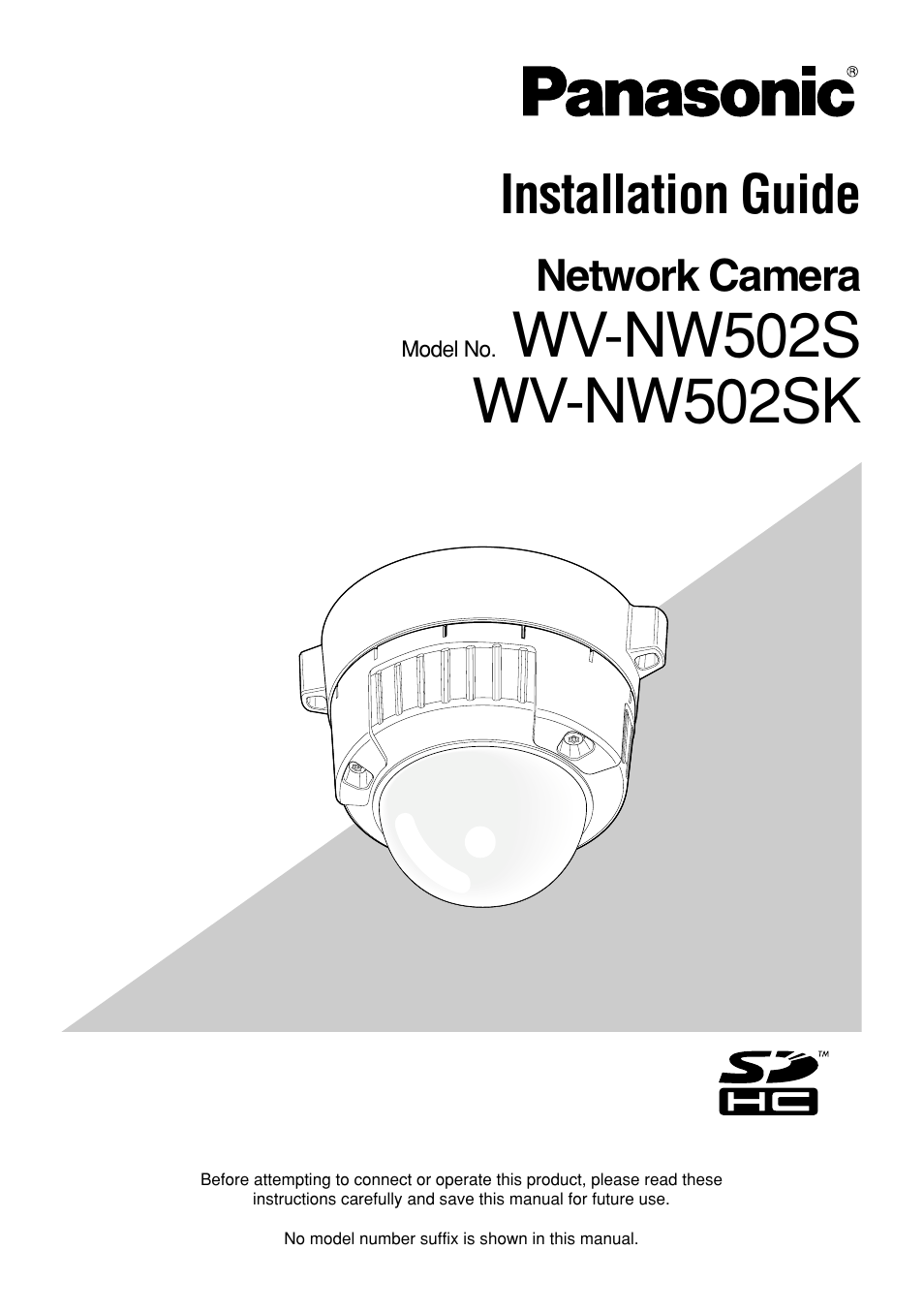 Panasonic WV-NW502SK User Manual | 44 pages