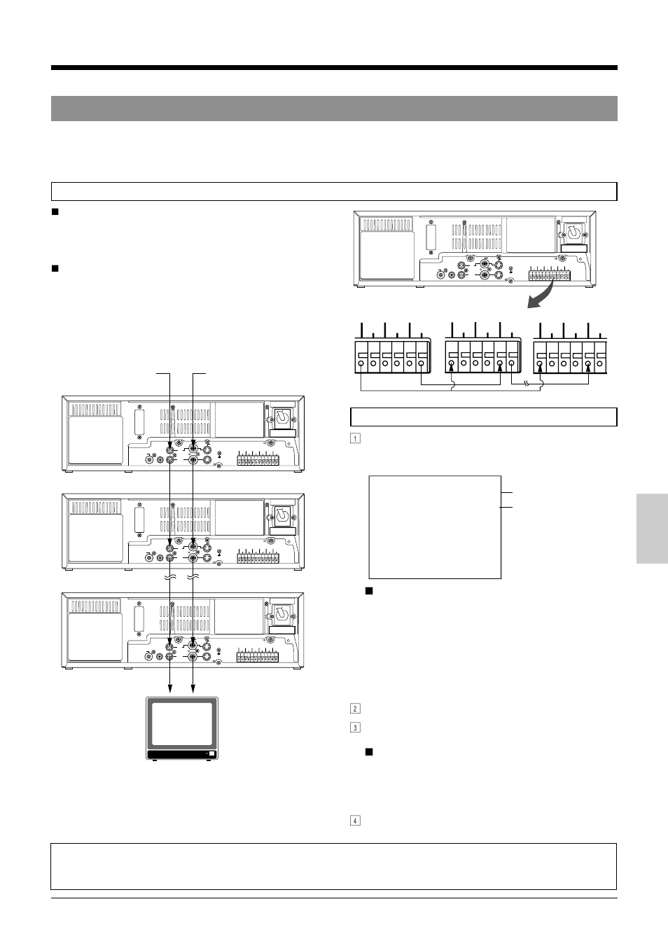 6 series recording, 6 recording, Connections | Operation 1, Start recording on the first vcr, Audio input signal audio output monitor tv | Panasonic AG-TL950 User Manual | Page 41 / 58