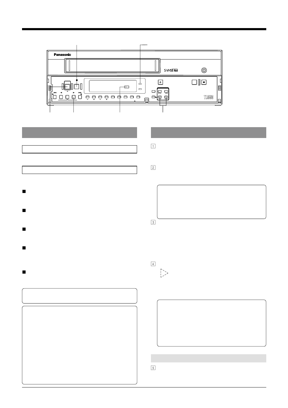 7 playback and special-effects playback, 1 preparation 7-2 playback, Connection | Menu switch setting | Panasonic AG-TL950 User Manual | Page 46 / 58