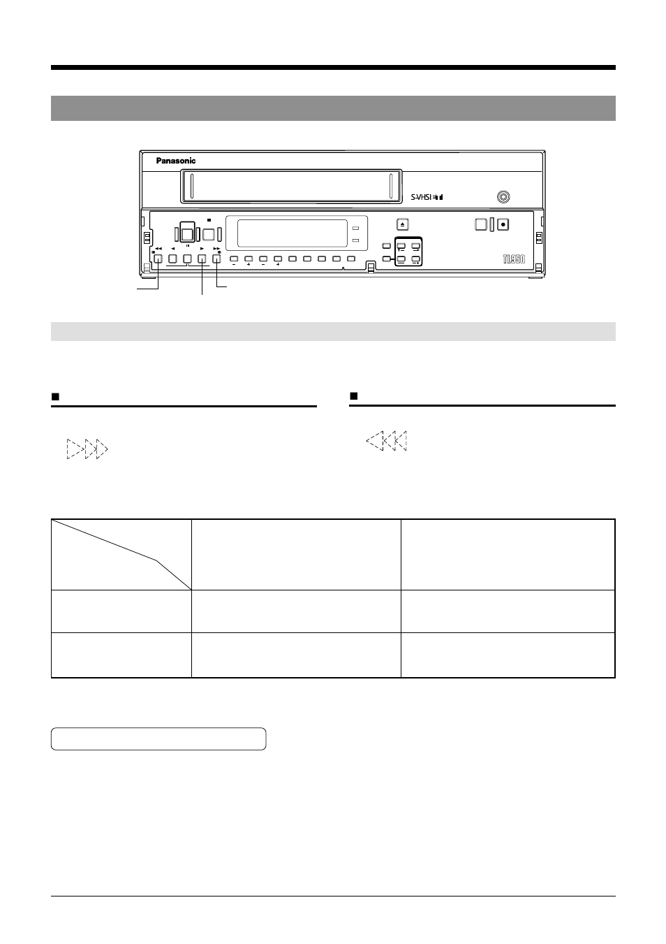 3 special-effects playback, 7 playback and special-effects playback, Shuttle search (reverse and fast-forward) playback | Panasonic AG-TL950 User Manual | Page 48 / 58