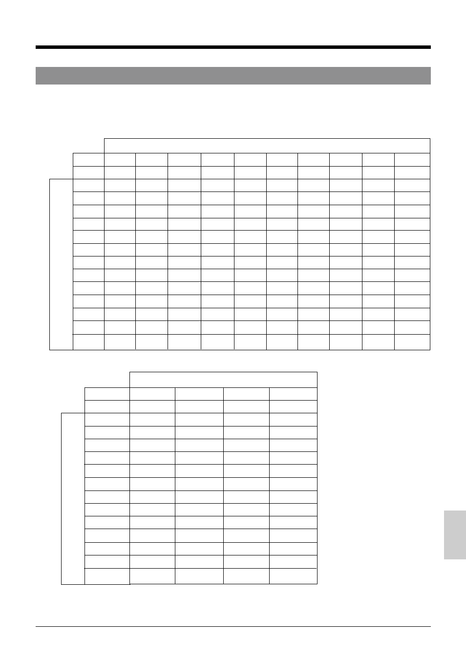 9 appendixes, 1 tape reel counter/tape remaining time table | Panasonic AG-TL950 User Manual | Page 55 / 58