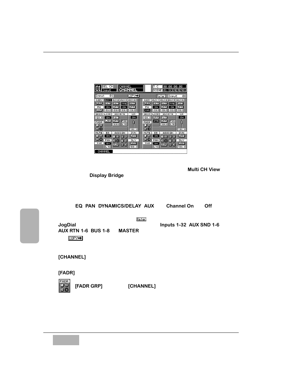 5 channel window, multi-channel view, Fadr] button | Panasonic WR-DA7 User Manual | Page 102 / 369