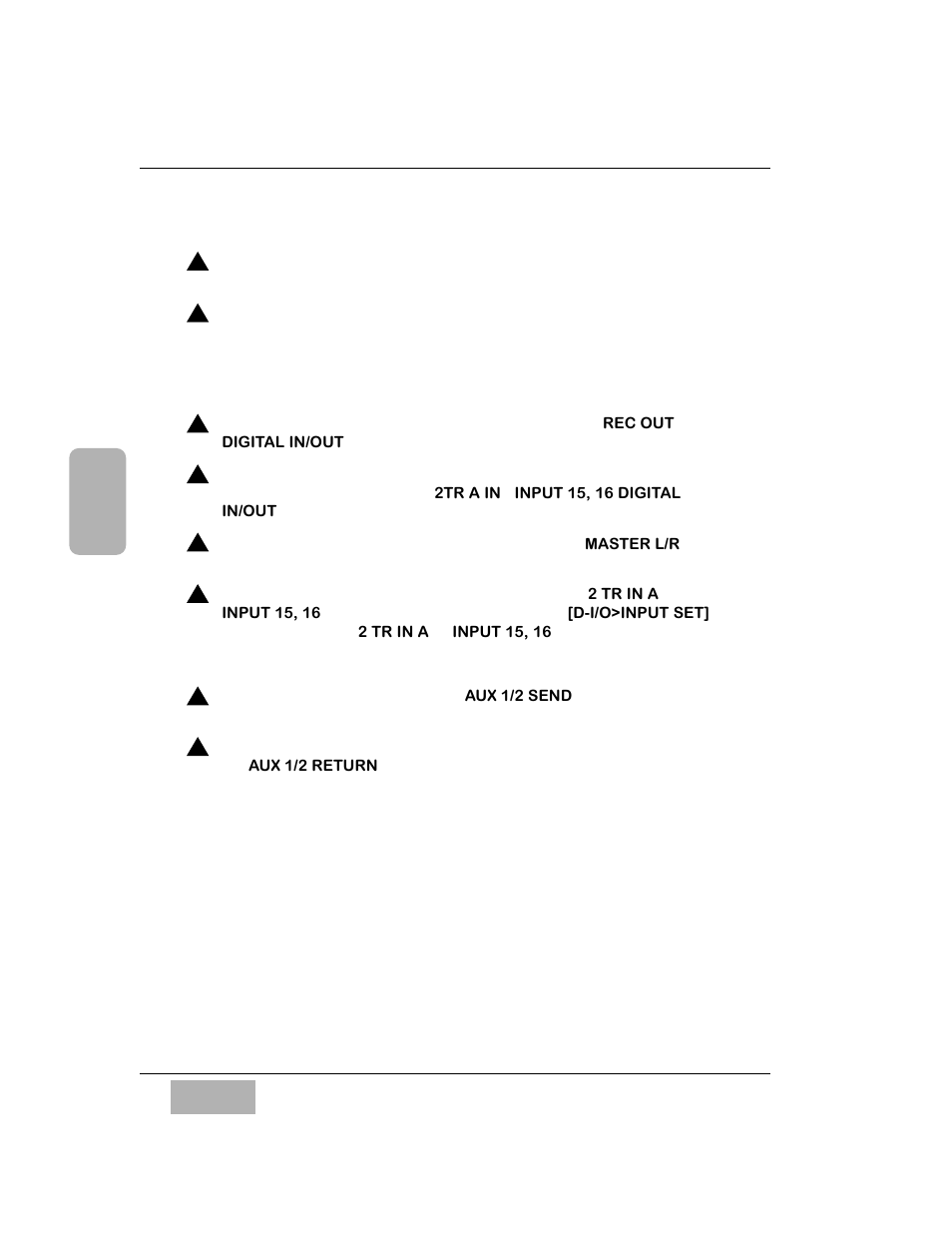 How to connect the analog inserts (1-16), Digital send and return | Panasonic WR-DA7 User Manual | Page 65 / 369