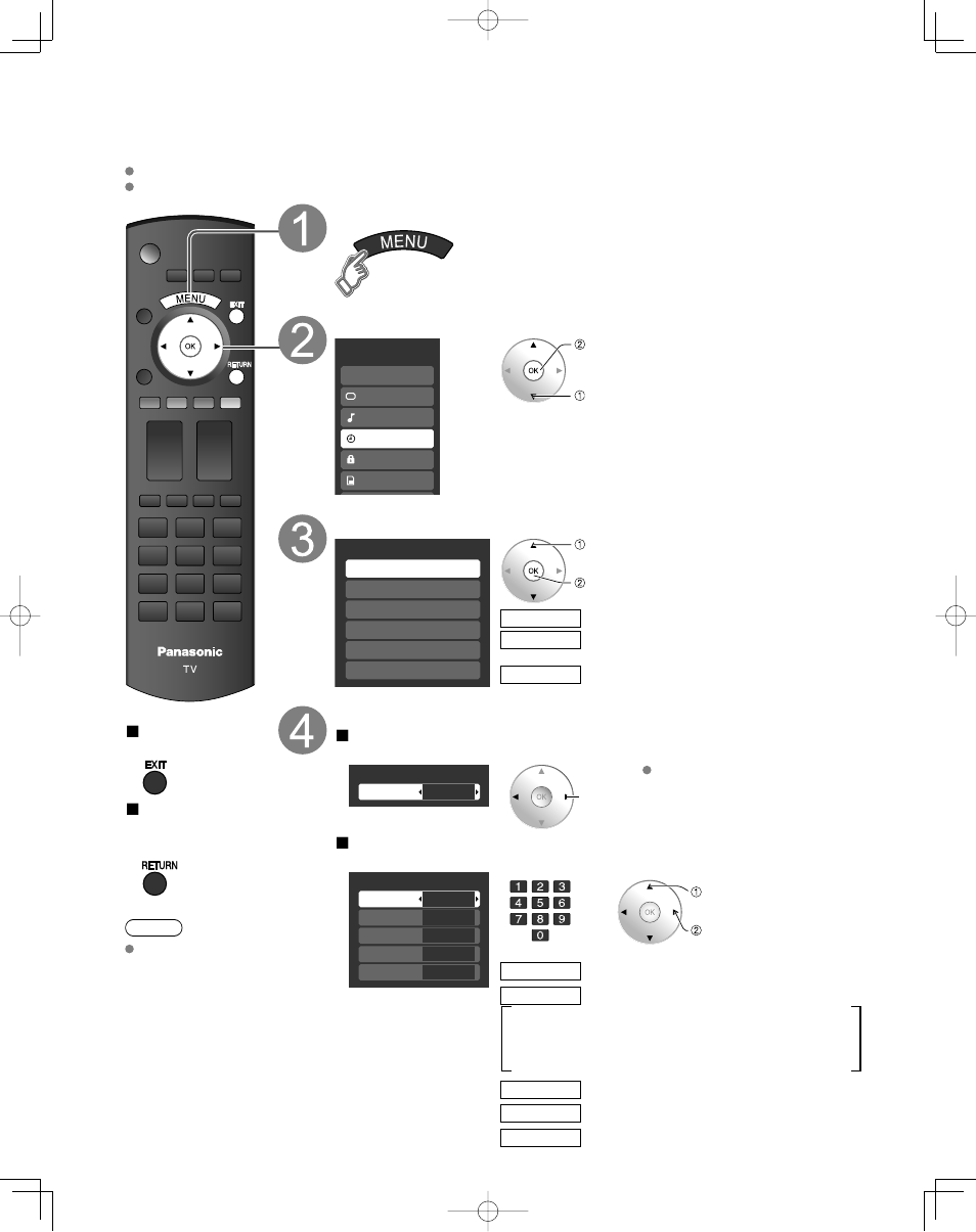 Using timer, Display menu select “timer, Select the timer to set | Set the timer | Panasonic TC-32LX85 User Manual | Page 36 / 50