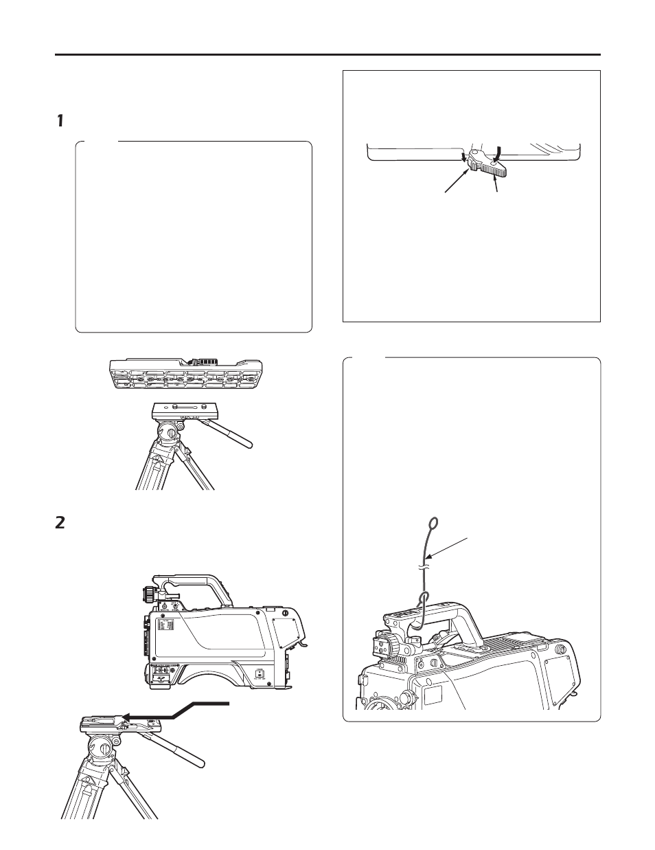 Mounting the camera on a tripod | Panasonic AK-HC3500P User Manual | Page 16 / 44