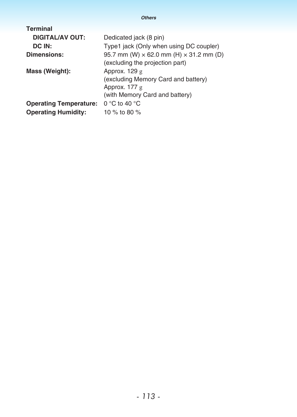 Panasonic DMC-LS80 User Manual | Page 113 / 113