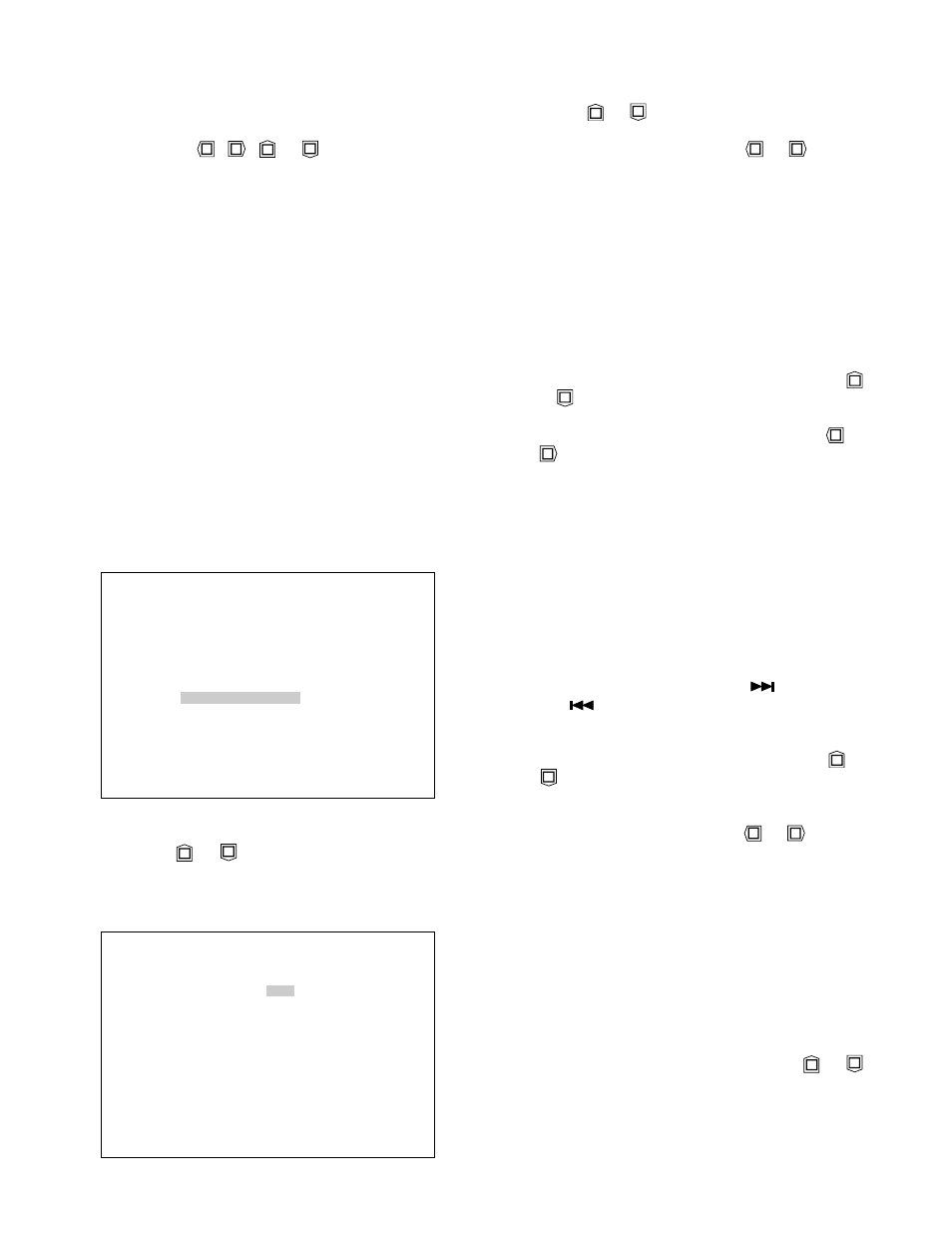 Search / play menu, Skip records setup, Search data setup | Panasonic WJ-DR200 User Manual | Page 30 / 51