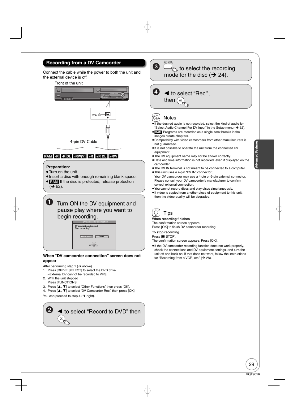 Panasonic DIGA DMR-EZ48V User Manual | Page 29 / 100