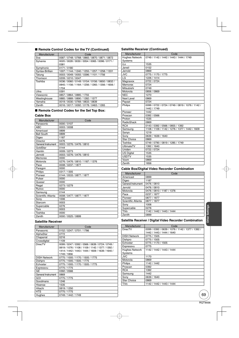 Panasonic DIGA DMR-EZ48V User Manual | Page 69 / 100