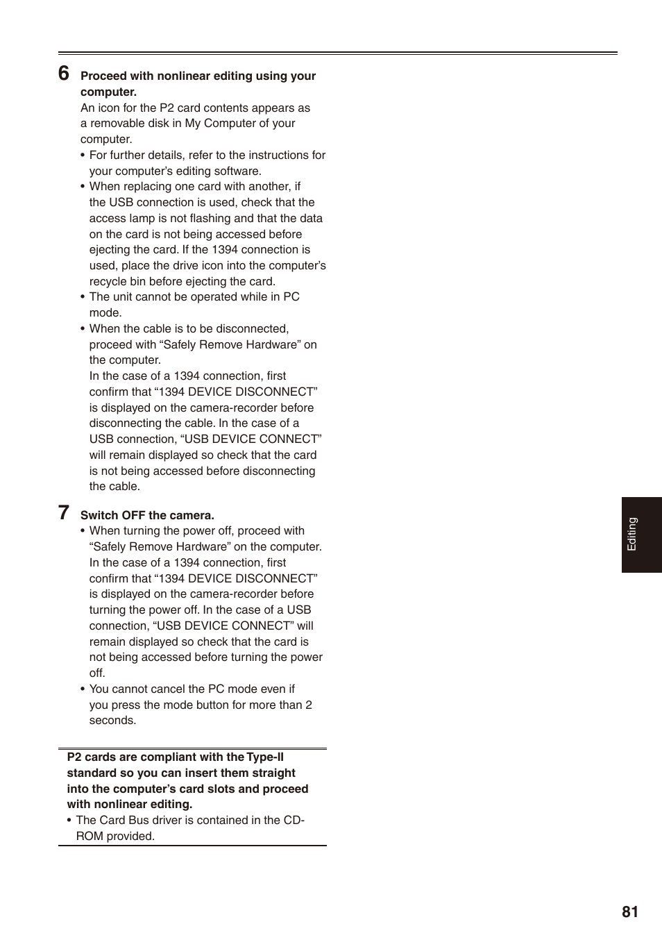 Panasonic AG-HPX172EN User Manual | Page 81 / 128