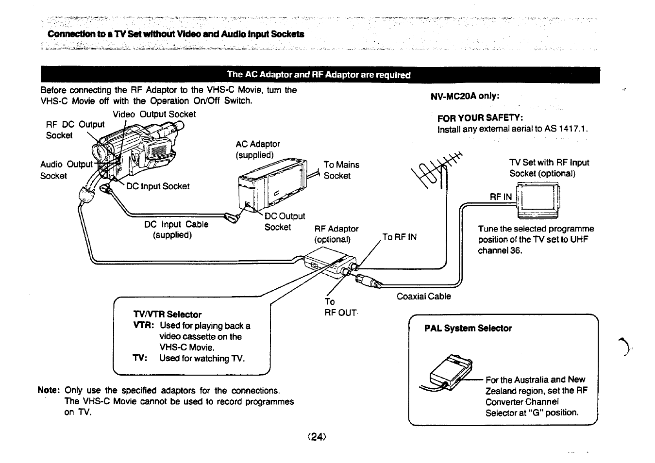 Panasonic NV-MC20 User Manual | Page 24 / 42