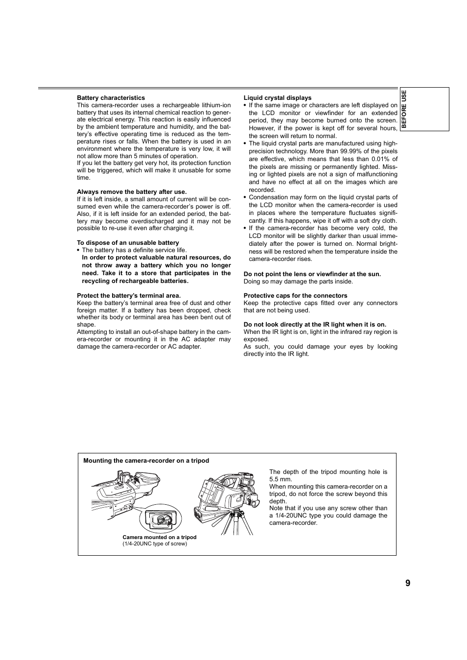 Panasonic AG-DVC60P User Manual | Page 9 / 82