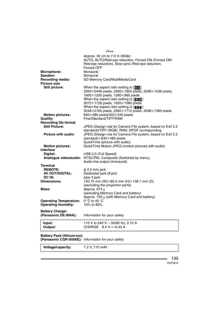 Panasonic DMC-FZ30GN User Manual | Page 135 / 136