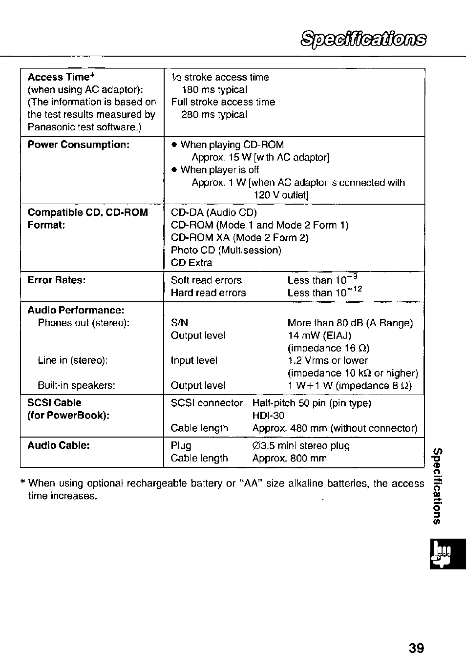 Panasonic KXL-783M User Manual | Page 39 / 44