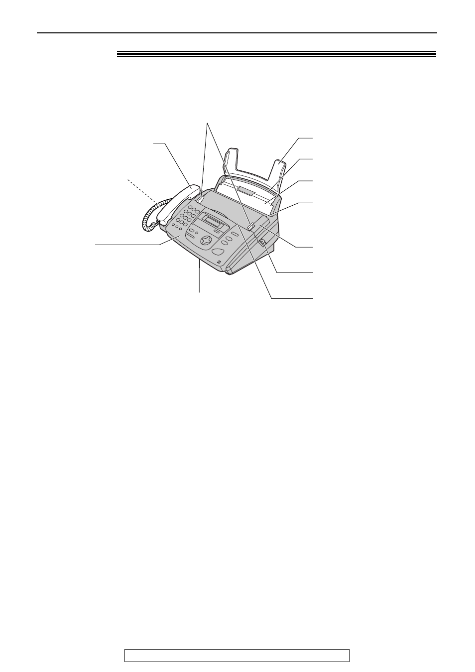 Finding the controls, Overview | Panasonic KX-FP152 User Manual | Page 8 / 76