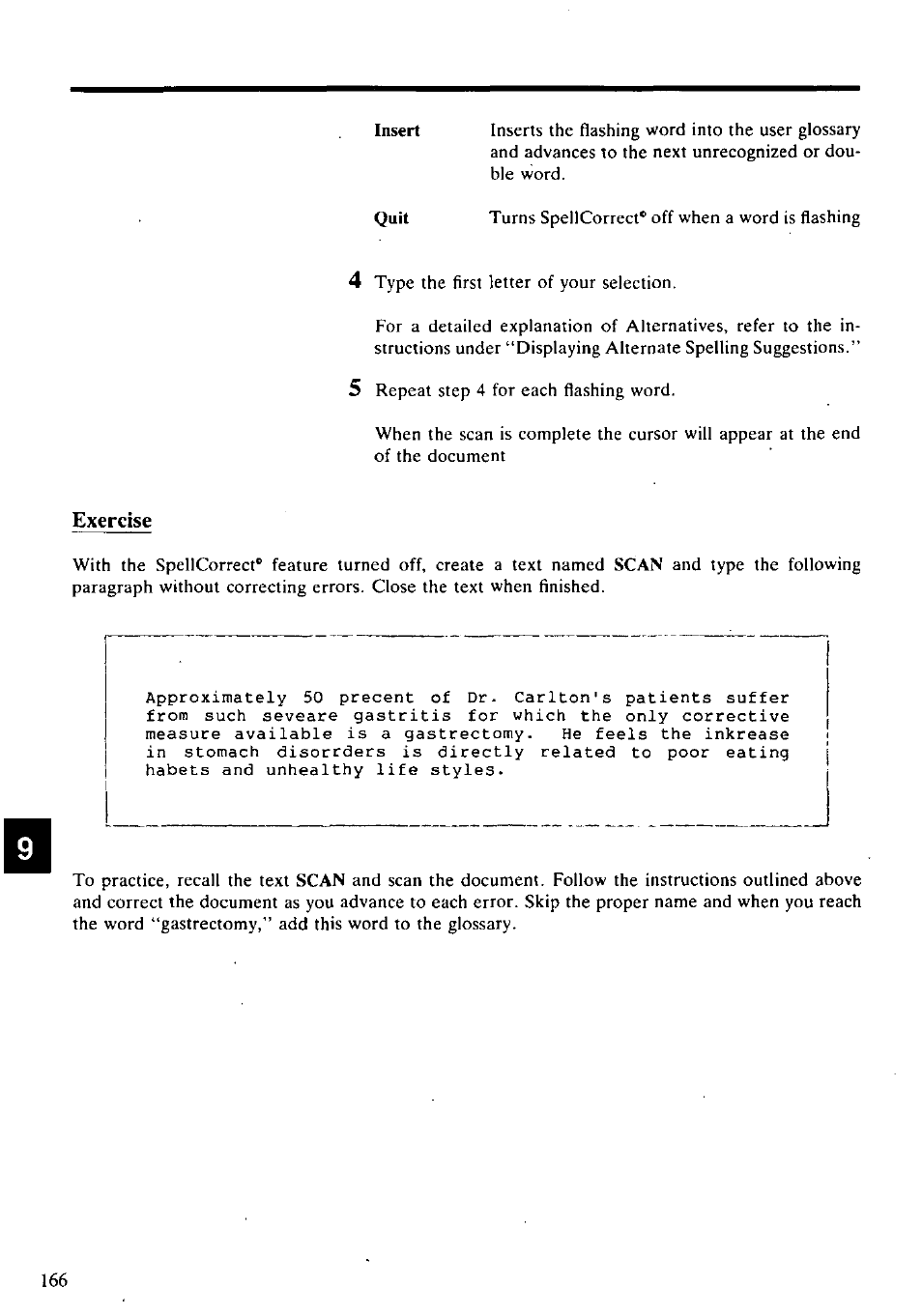 Exercise | Panasonic KX-E2500 User Manual | Page 176 / 252