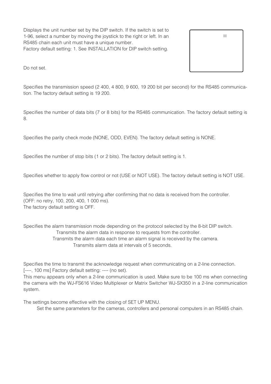 Panasonic WV-CW864 User Manual | Page 47 / 60