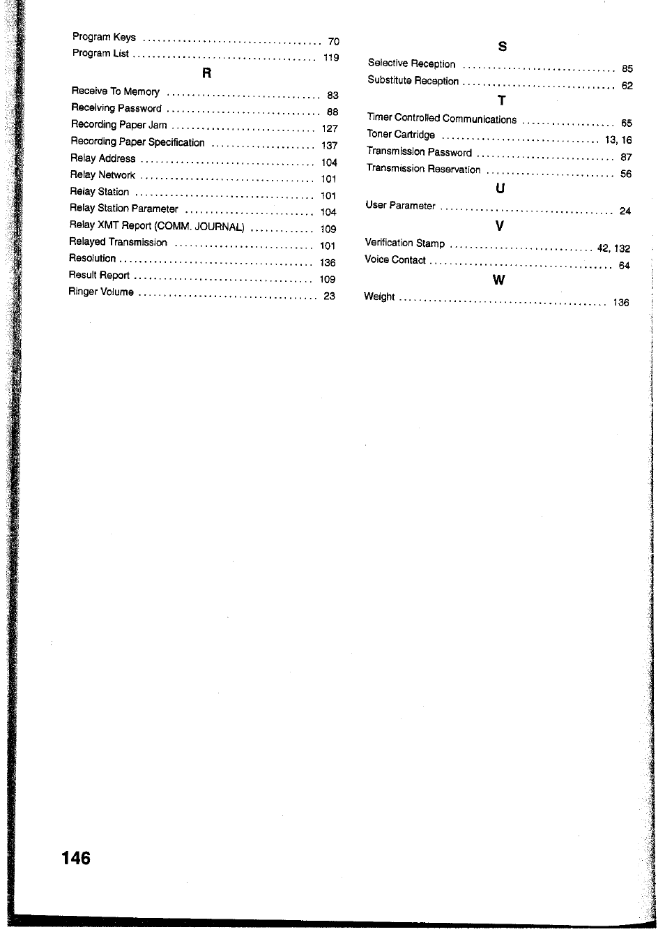 Panasonic Panafax UF-755 User Manual | Page 148 / 148