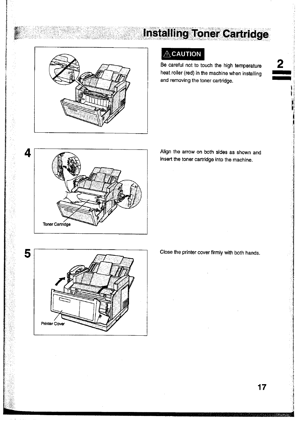 A caution | Panasonic Panafax UF-755 User Manual | Page 19 / 148