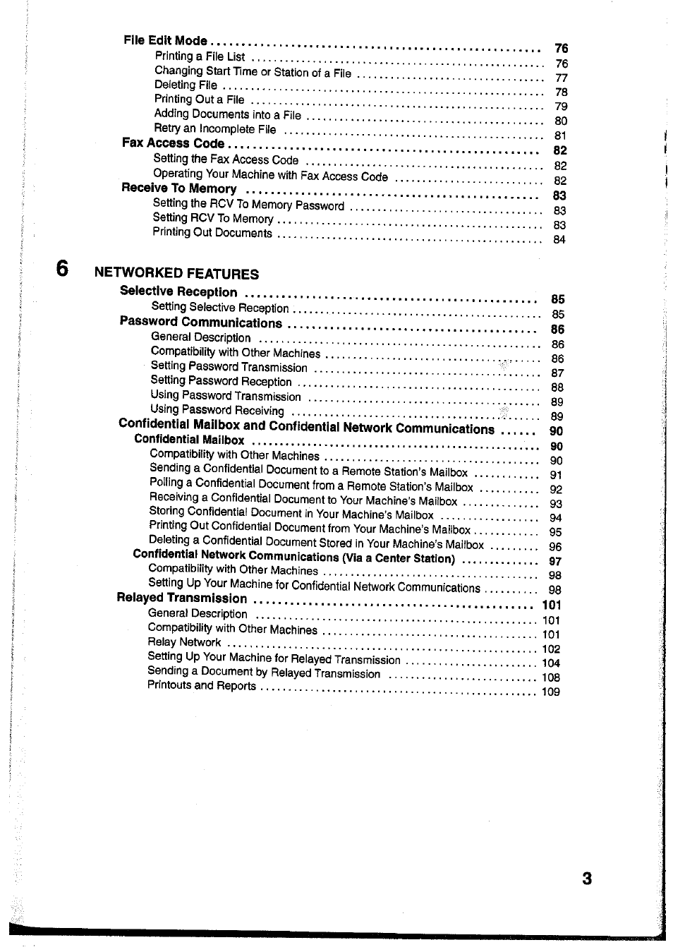 Panasonic Panafax UF-755 User Manual | Page 5 / 148