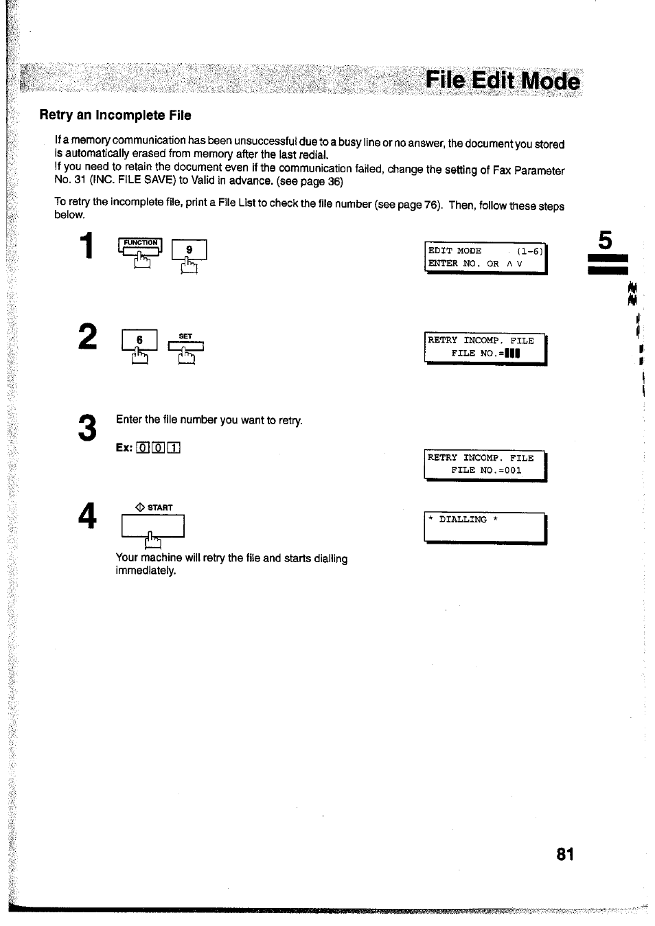 Panasonic Panafax UF-755 User Manual | Page 83 / 148