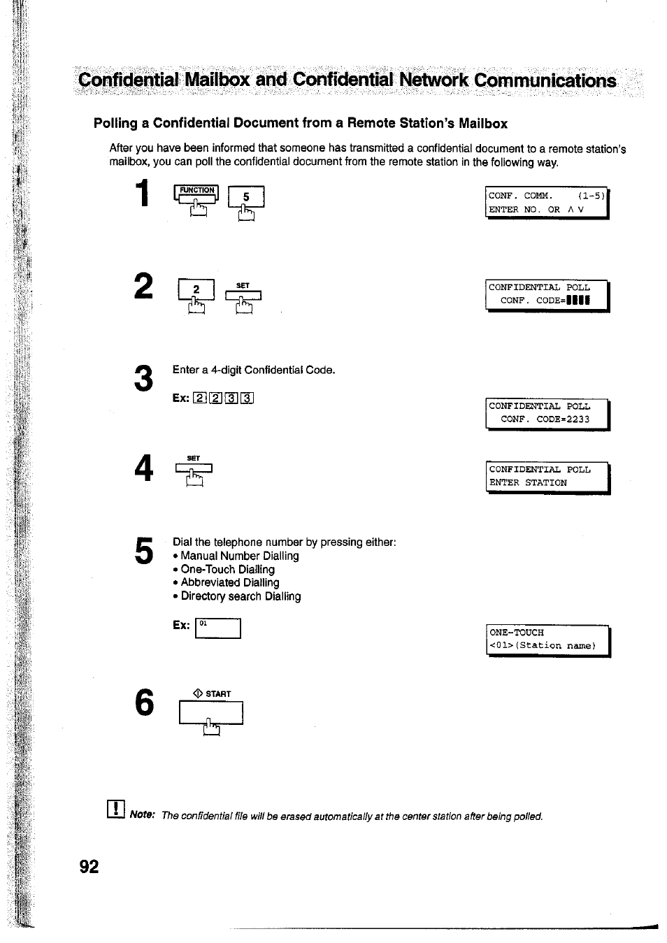 Panasonic Panafax UF-755 User Manual | Page 94 / 148