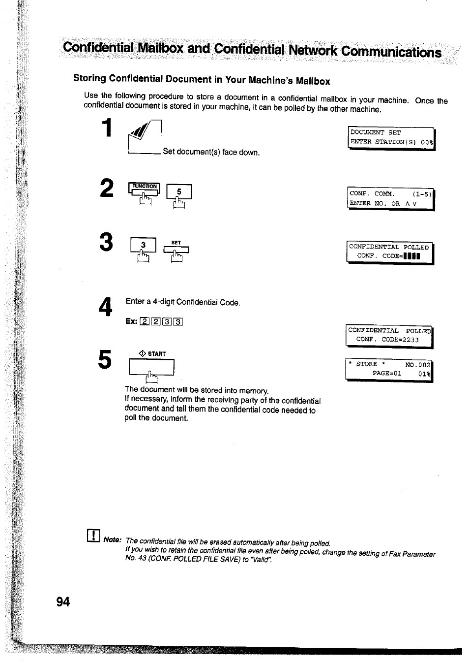 Panasonic Panafax UF-755 User Manual | Page 96 / 148
