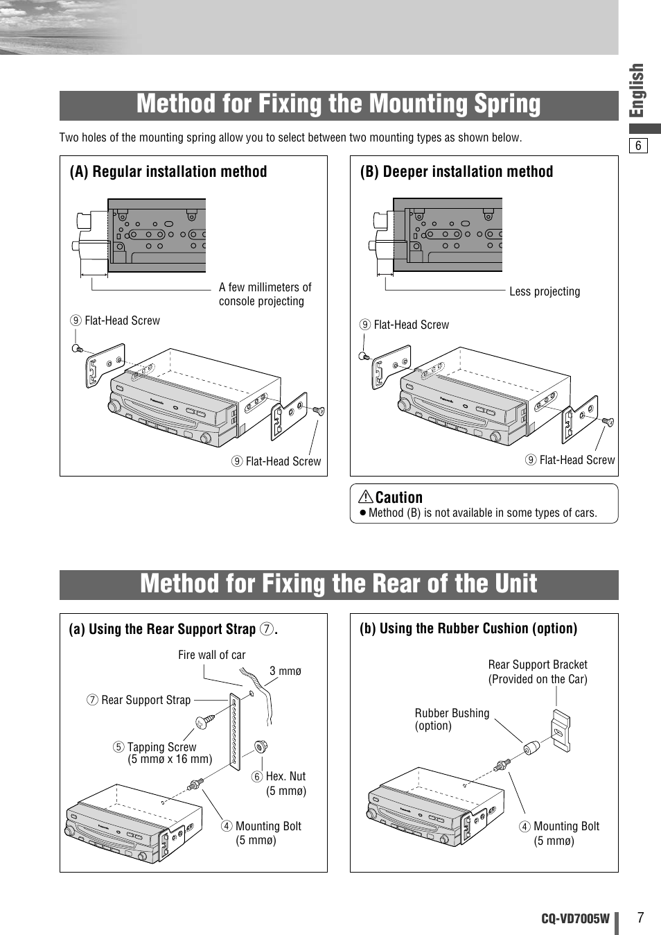 English | Panasonic CQ-VA7005W User Manual | Page 59 / 94