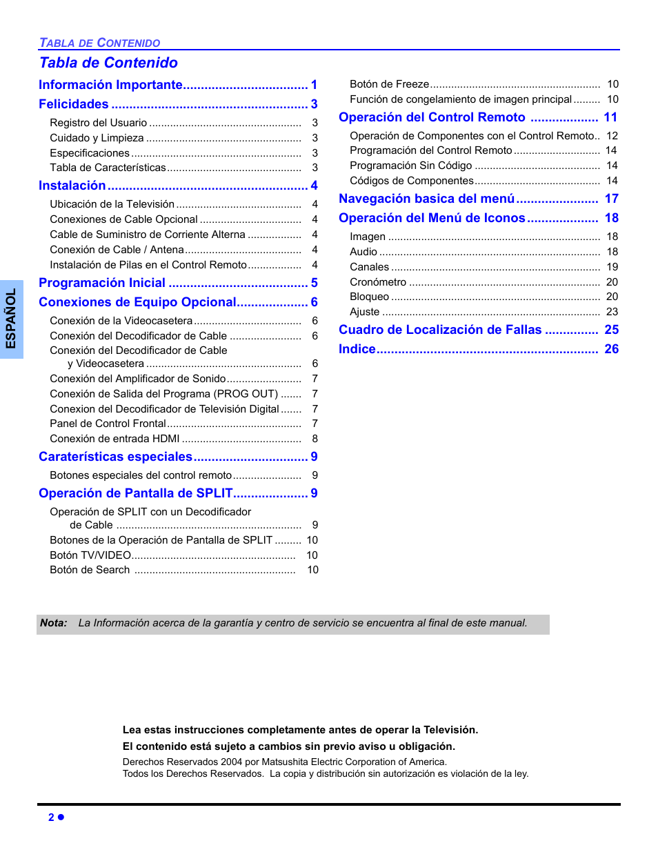 Panasonic CT 36HL44 User Manual | Page 32 / 96