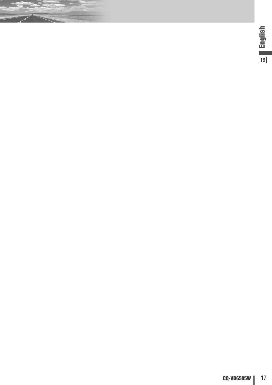 English | Panasonic CQ-VD6505W User Manual | Page 69 / 94