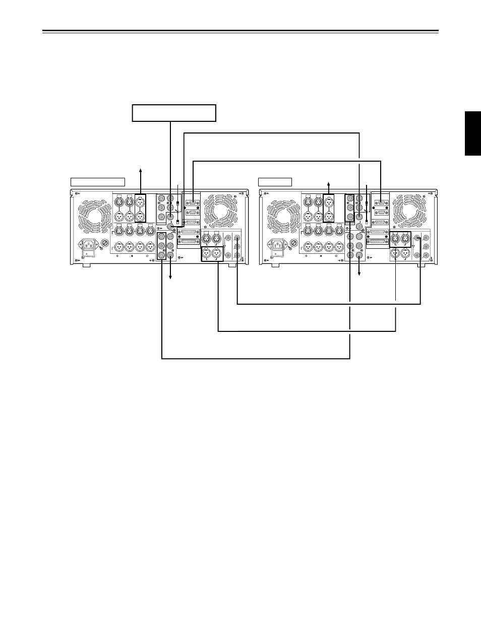 Connections, 21 (e), Connections when 2 units are used (deck to deck) | English, Reference signal generator off on | Panasonic DVCPRO50 AJ-D960EG User Manual | Page 21 / 120