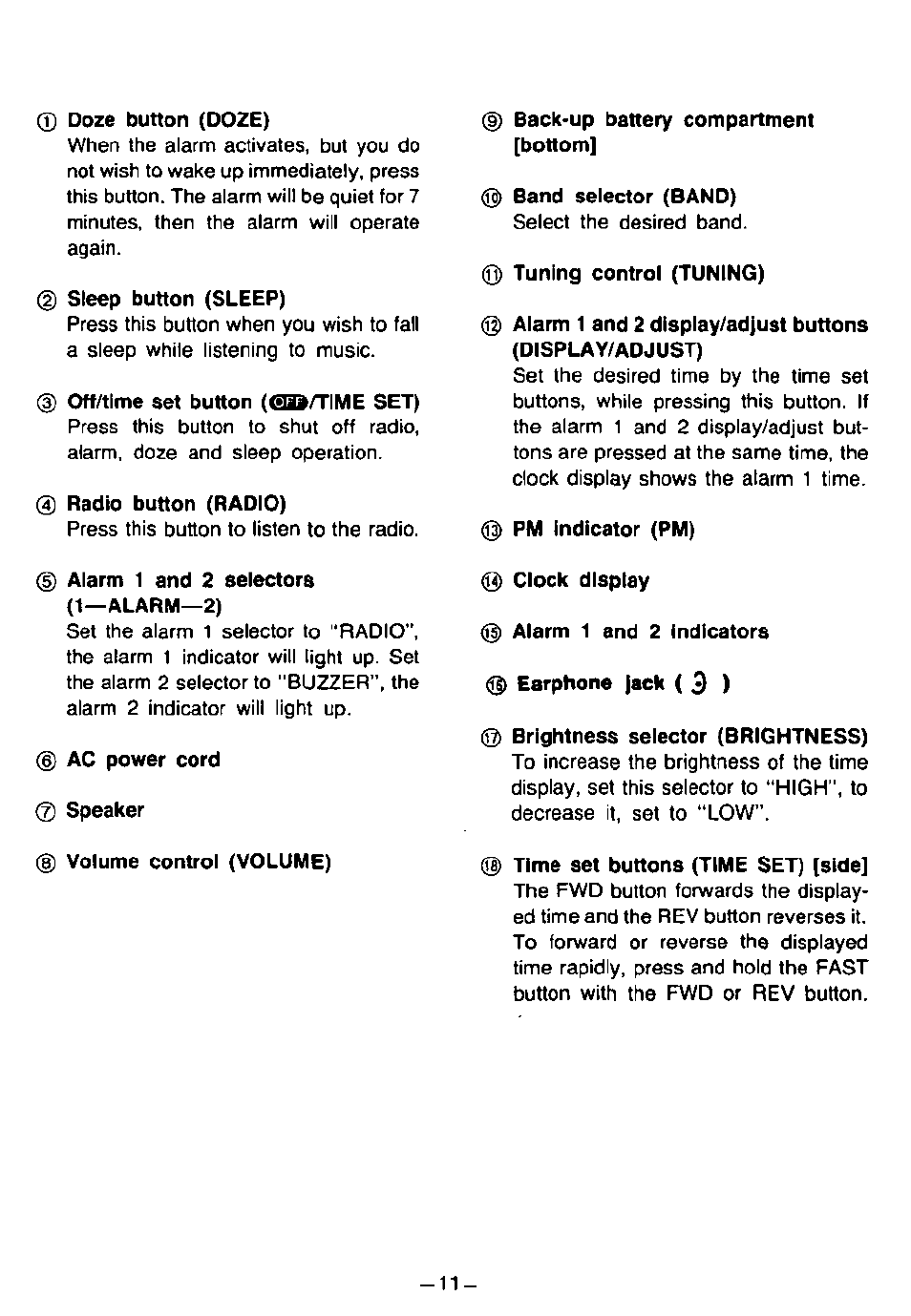 Panasonic RC6099 User Manual | Page 11 / 20