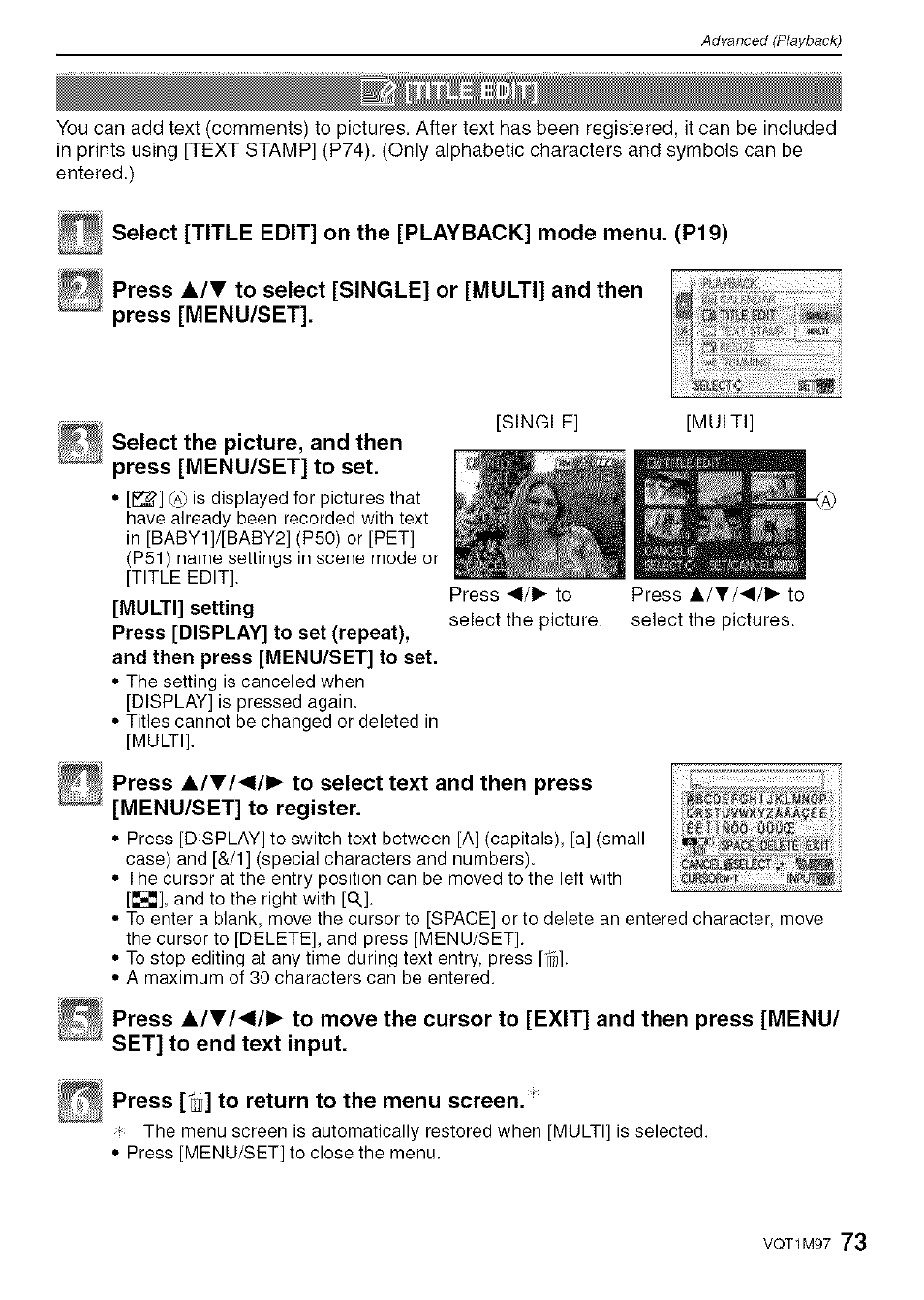 Panasonic DMC-FS5 User Manual | Page 73 / 120