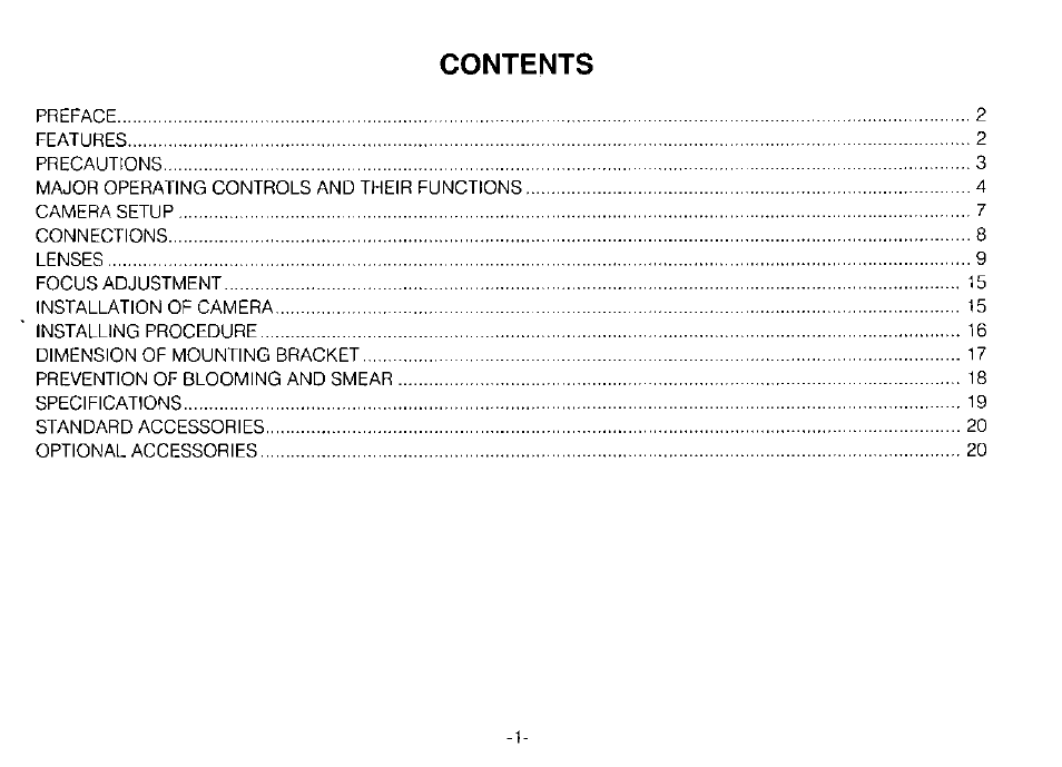 Panasonic WV-CP120 User Manual | Page 3 / 23