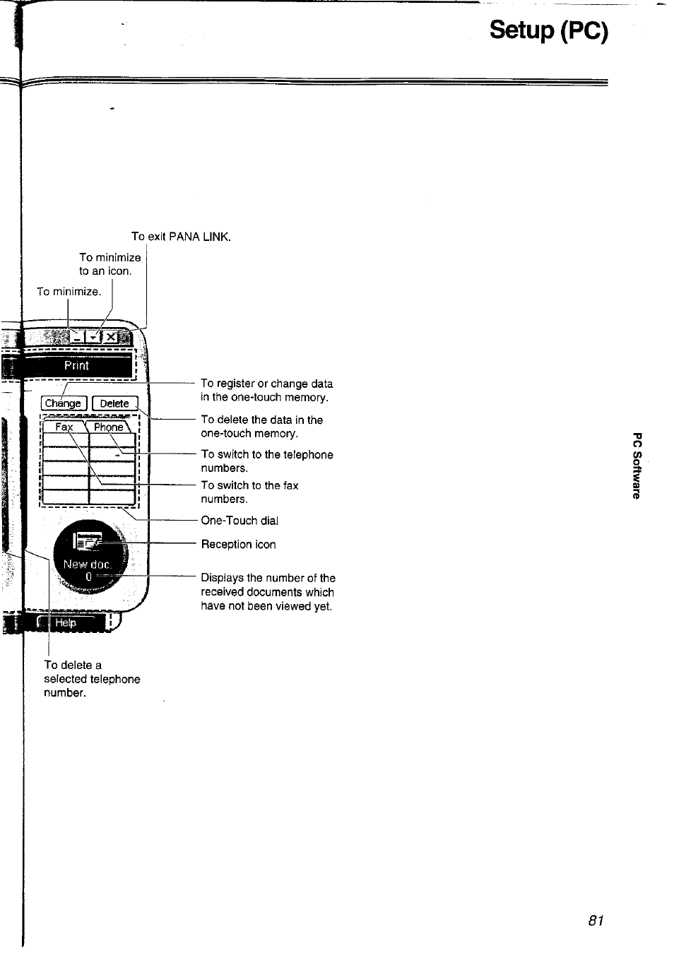 Setup (pc) | Panasonic KXFLM600NZ User Manual | Page 81 / 139