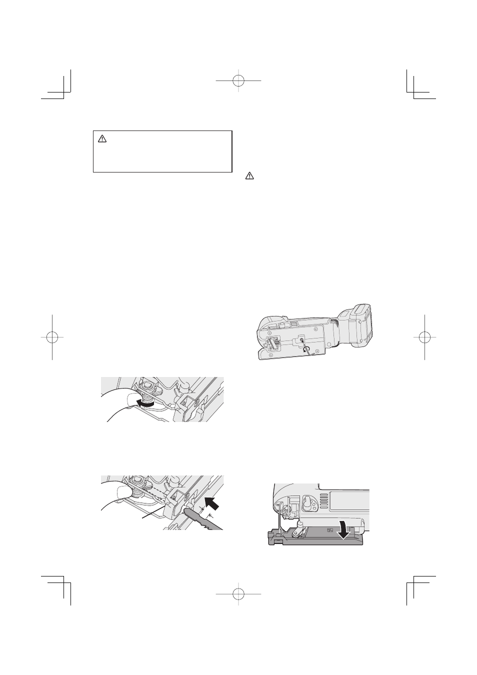 V. montaje, Inspección antes del uso, Instalación y remoción de la cuchilla | Ajuste de la base | Panasonic EY4541 User Manual | Page 45 / 60