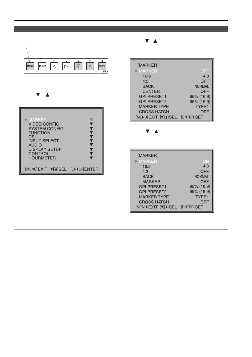 How to use the on screen menu | Panasonic BT-LH2600W User Manual | Page 18 / 56