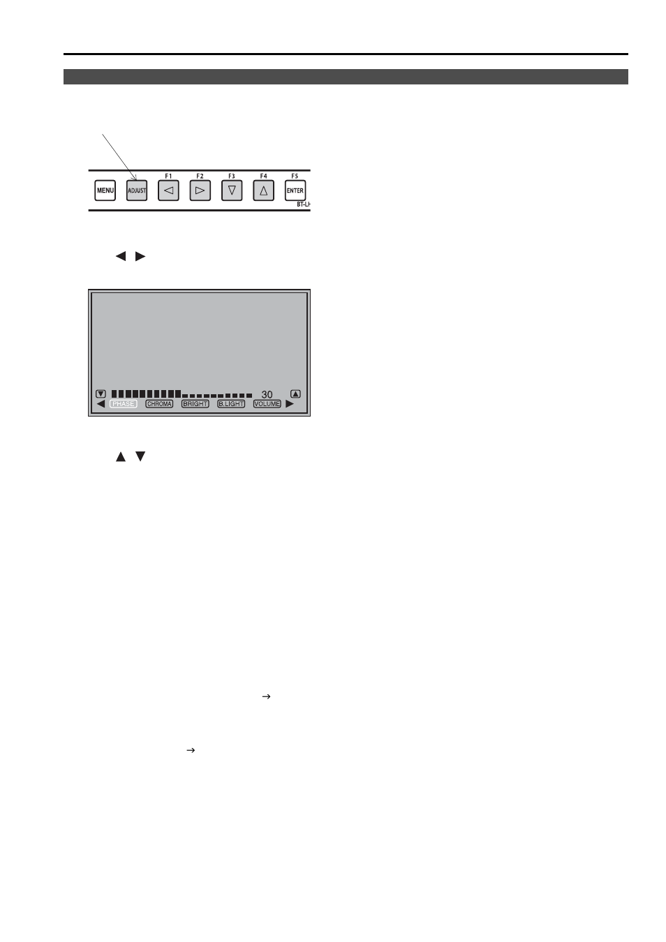 How to use the on screen menu, Continued) | Panasonic BT-LH2600W User Manual | Page 19 / 56