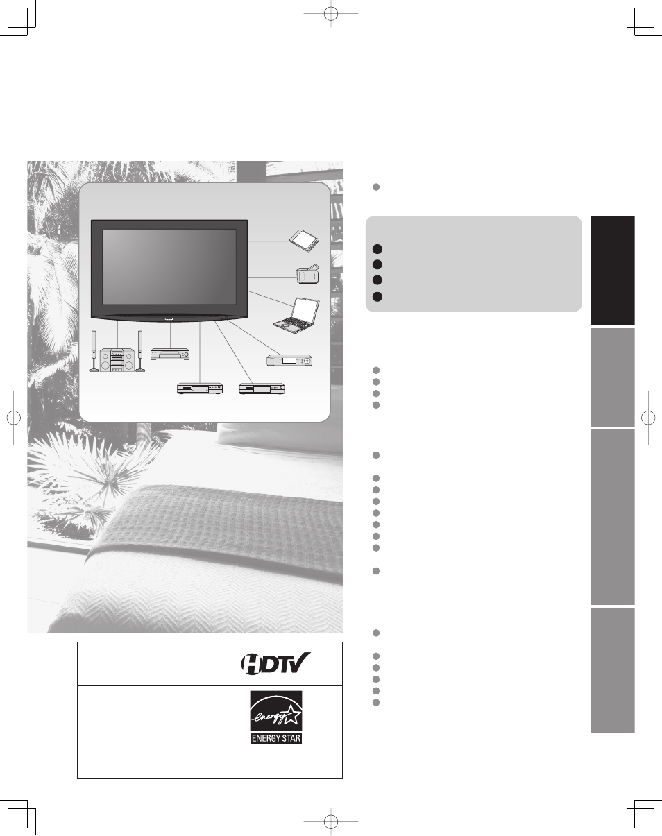 Índice, Hdavi control, Ez sync | Disfrute de su televisor, Funciones avanzadas preguntas frecuentes, etc, Guía de inicio rápido disfrute de multimedia | Panasonic TC-32LZ800 User Manual | Page 63 / 114